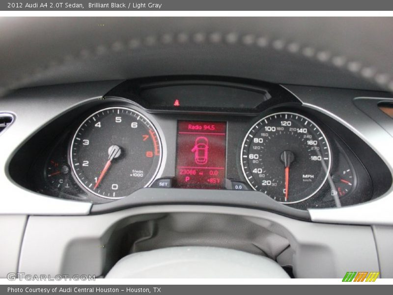 Brilliant Black / Light Gray 2012 Audi A4 2.0T Sedan