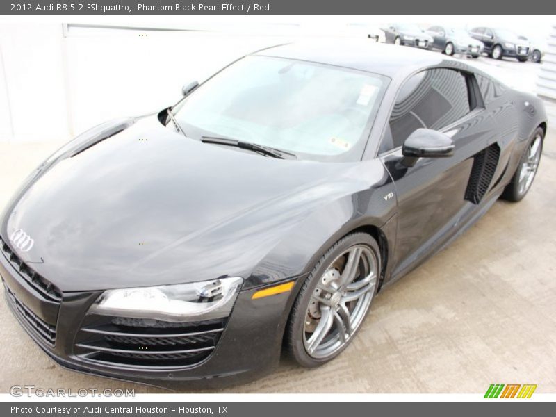 Phantom Black Pearl Effect / Red 2012 Audi R8 5.2 FSI quattro