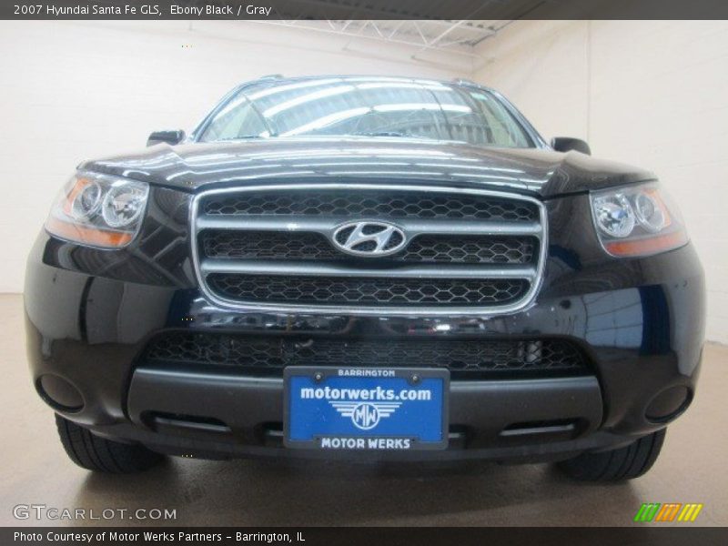 Ebony Black / Gray 2007 Hyundai Santa Fe GLS