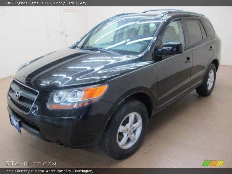 Ebony Black / Gray 2007 Hyundai Santa Fe GLS