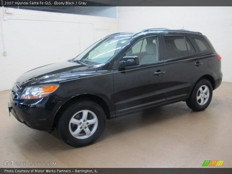 Ebony Black / Gray 2007 Hyundai Santa Fe GLS