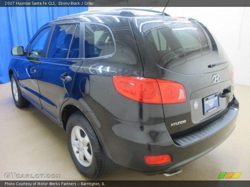 Ebony Black / Gray 2007 Hyundai Santa Fe GLS