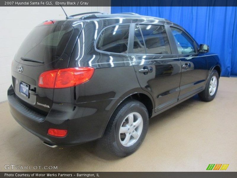 Ebony Black / Gray 2007 Hyundai Santa Fe GLS