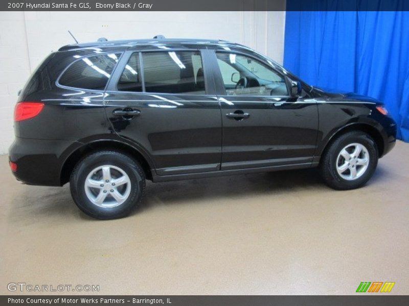 Ebony Black / Gray 2007 Hyundai Santa Fe GLS