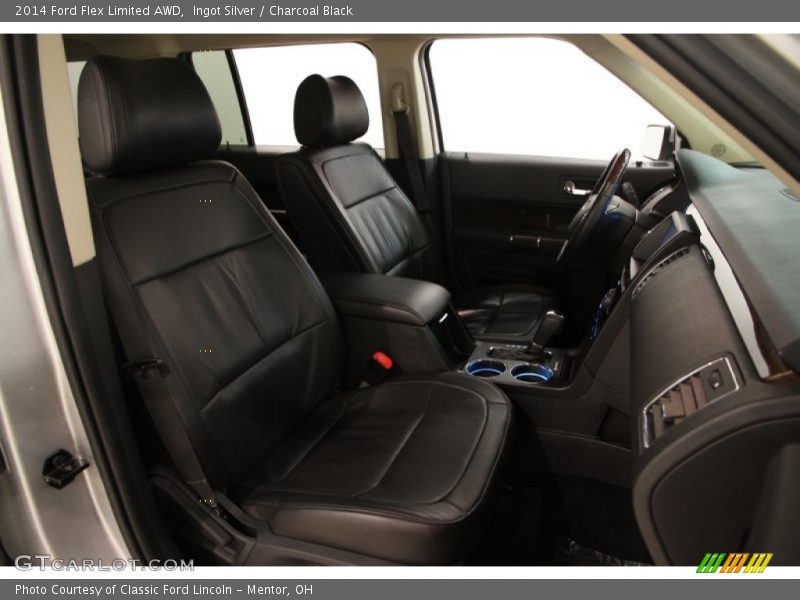 Ingot Silver / Charcoal Black 2014 Ford Flex Limited AWD