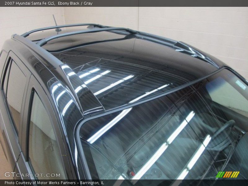 Ebony Black / Gray 2007 Hyundai Santa Fe GLS