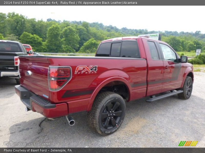 Ruby Red / FX Appearance Black Leather/Alcantara 2014 Ford F150 FX4 SuperCab 4x4
