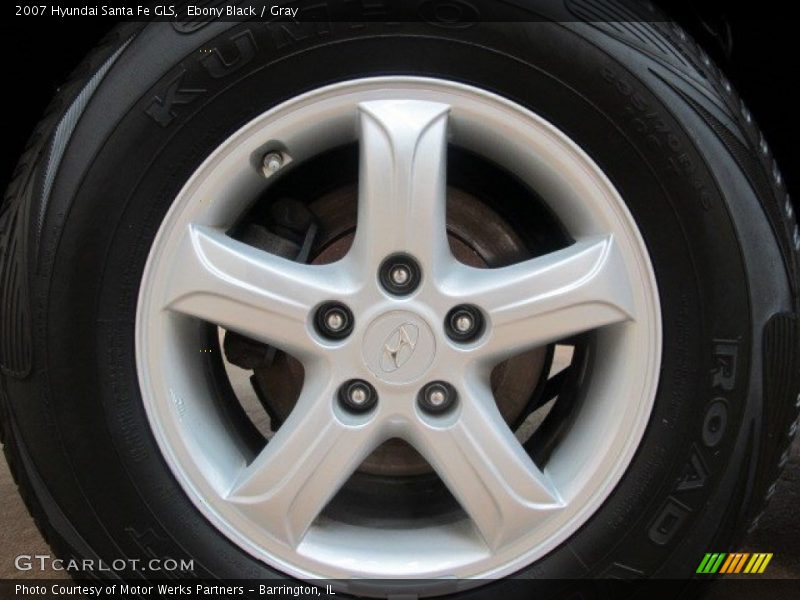 Ebony Black / Gray 2007 Hyundai Santa Fe GLS