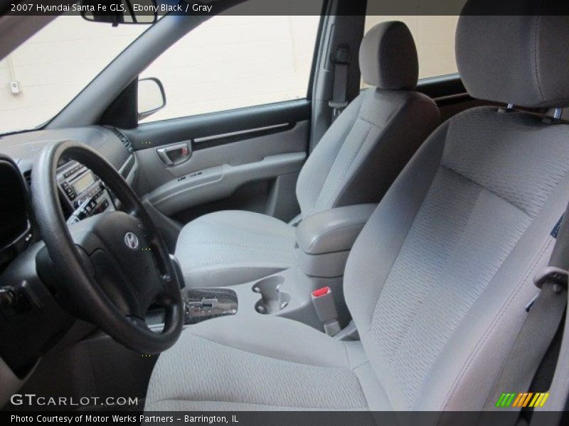 Ebony Black / Gray 2007 Hyundai Santa Fe GLS