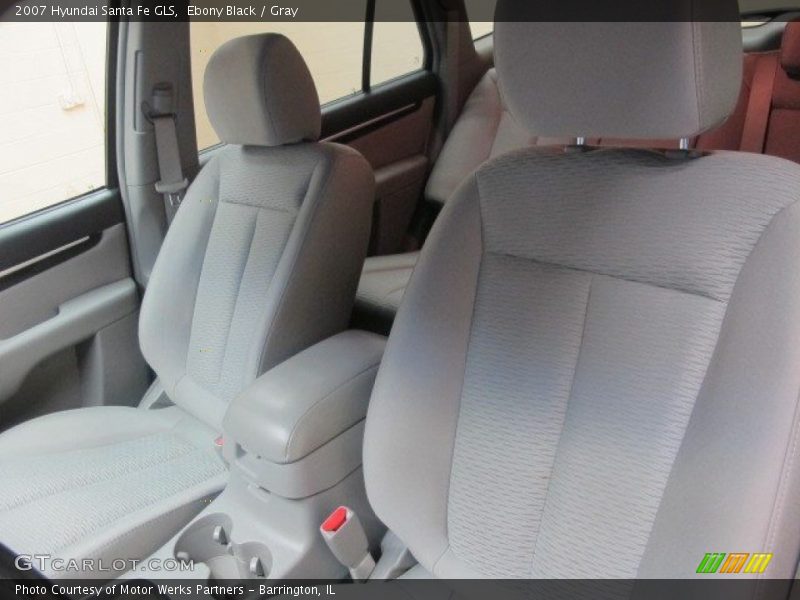 Ebony Black / Gray 2007 Hyundai Santa Fe GLS