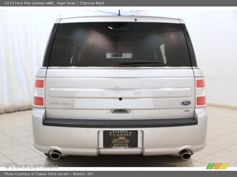 Ingot Silver / Charcoal Black 2014 Ford Flex Limited AWD