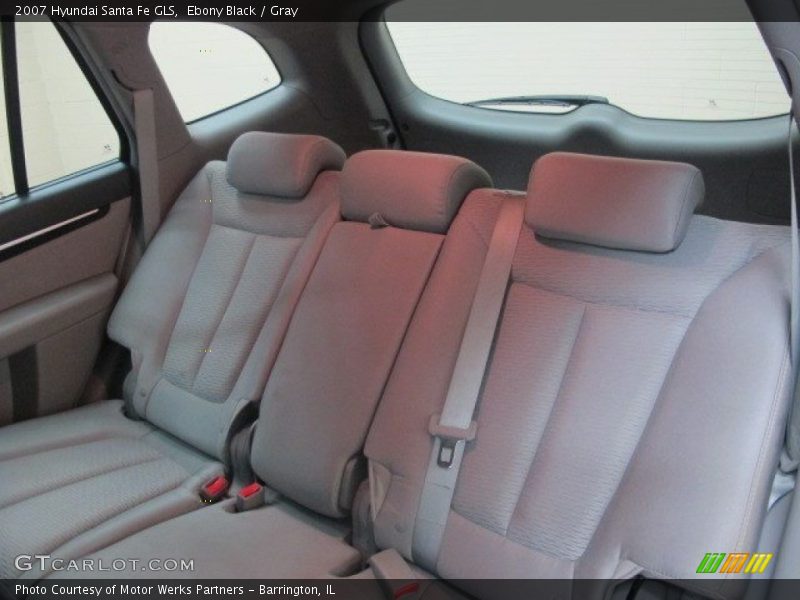 Ebony Black / Gray 2007 Hyundai Santa Fe GLS