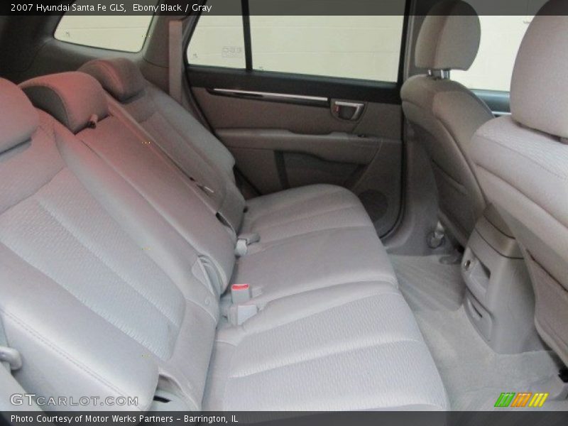 Ebony Black / Gray 2007 Hyundai Santa Fe GLS