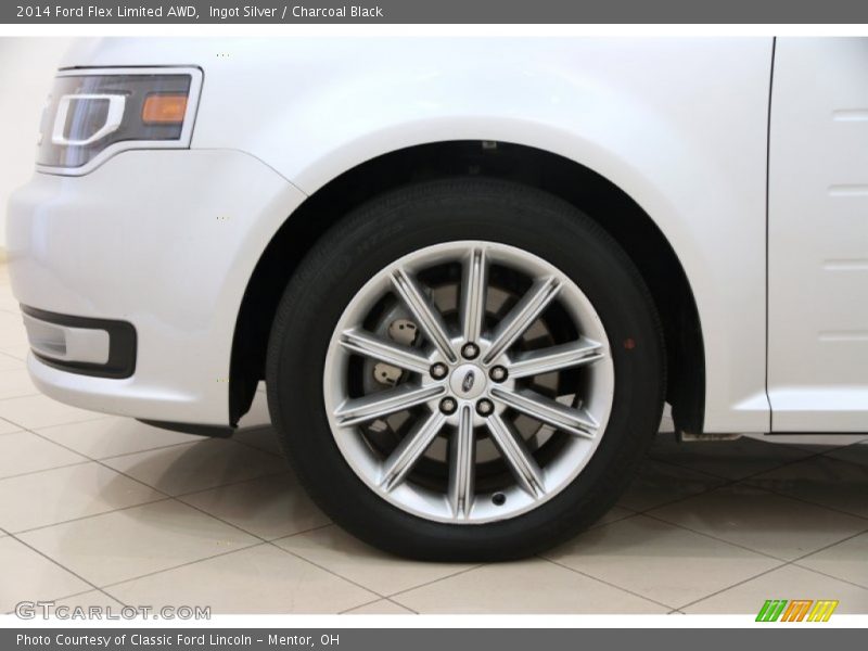 Ingot Silver / Charcoal Black 2014 Ford Flex Limited AWD
