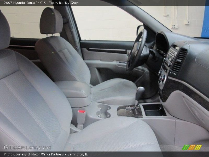 Ebony Black / Gray 2007 Hyundai Santa Fe GLS
