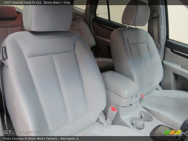 Ebony Black / Gray 2007 Hyundai Santa Fe GLS