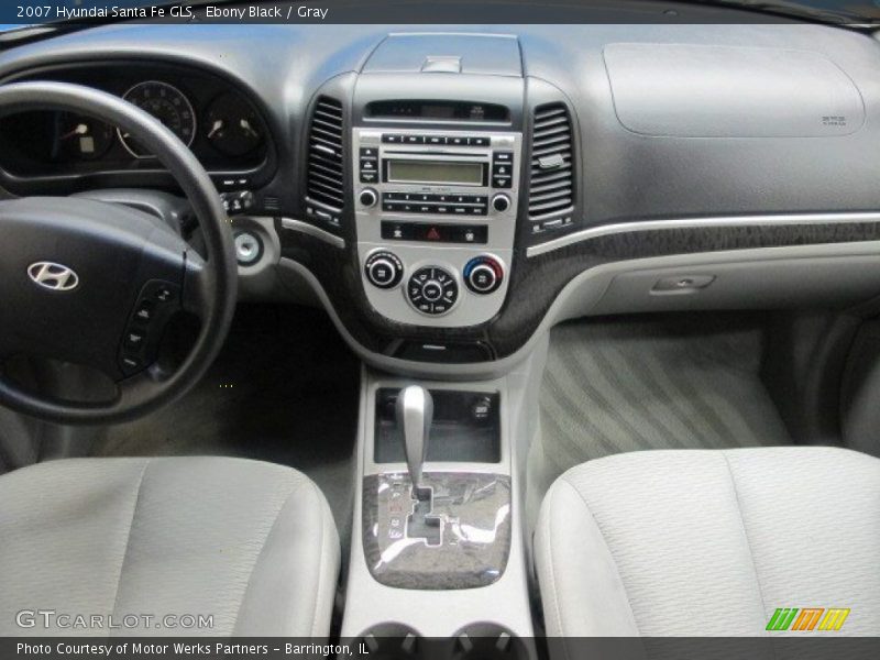 Ebony Black / Gray 2007 Hyundai Santa Fe GLS