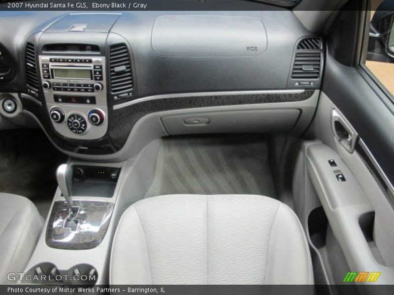 Ebony Black / Gray 2007 Hyundai Santa Fe GLS
