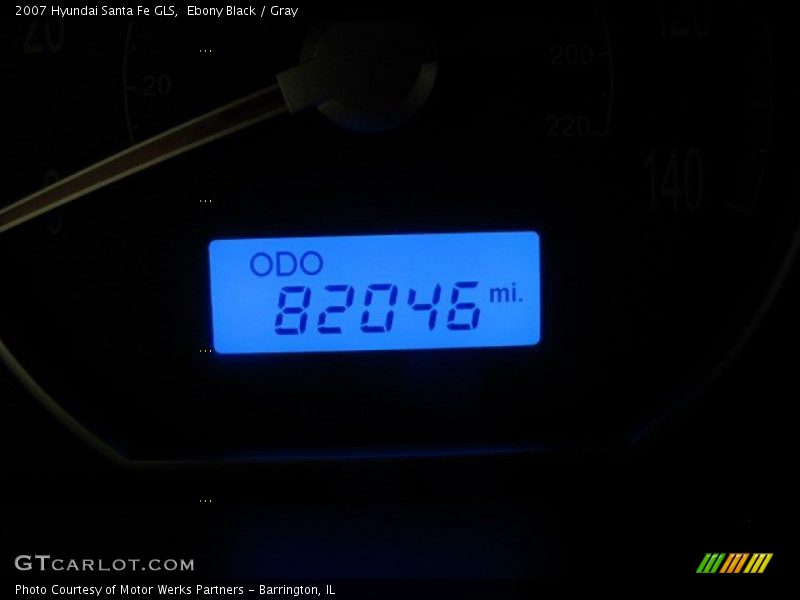 Ebony Black / Gray 2007 Hyundai Santa Fe GLS