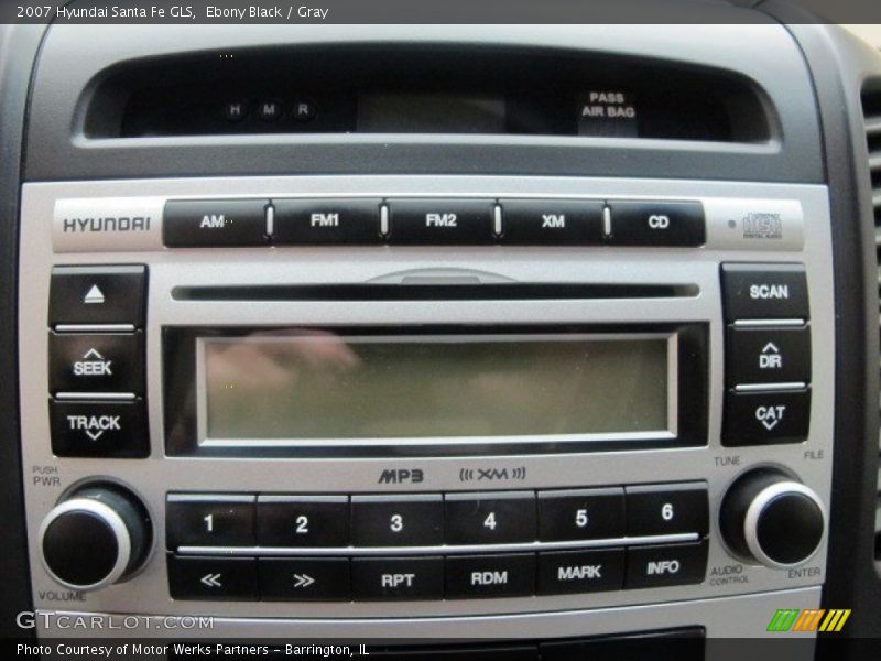 Ebony Black / Gray 2007 Hyundai Santa Fe GLS