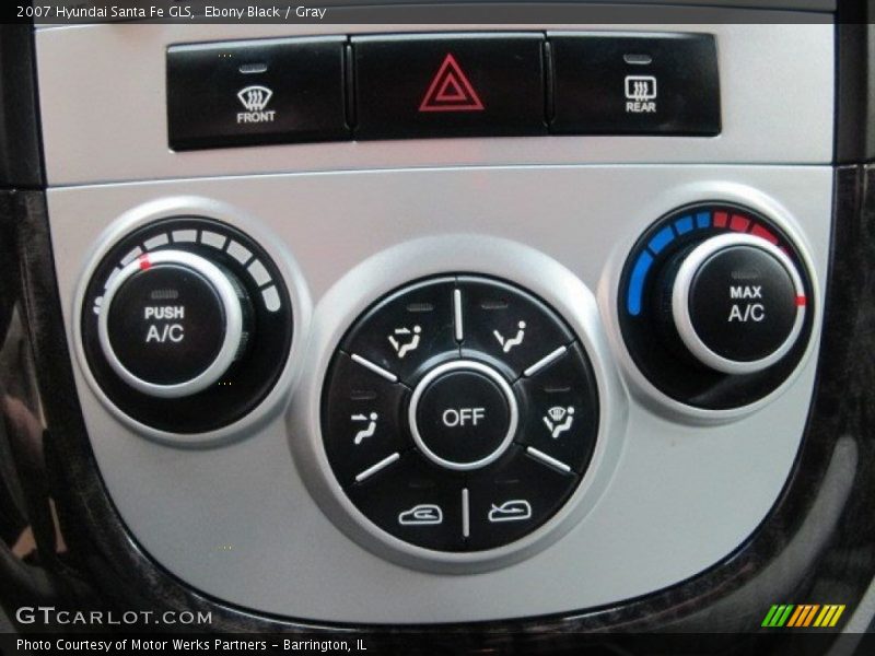 Ebony Black / Gray 2007 Hyundai Santa Fe GLS