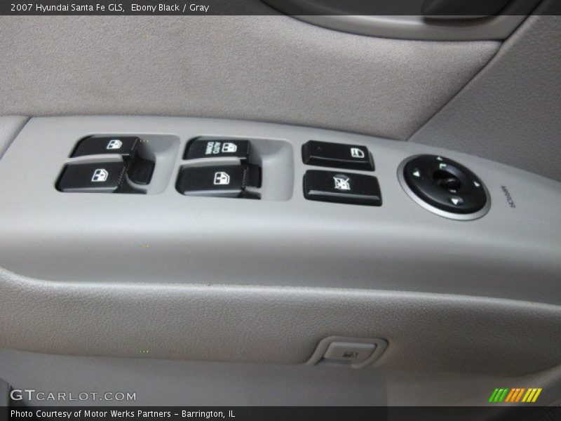 Ebony Black / Gray 2007 Hyundai Santa Fe GLS