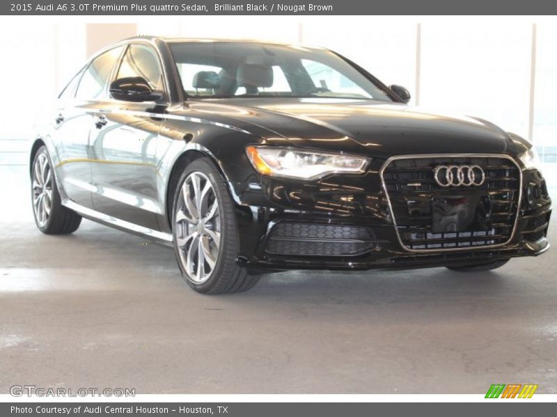 Brilliant Black / Nougat Brown 2015 Audi A6 3.0T Premium Plus quattro Sedan