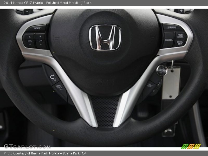 Polished Metal Metallic / Black 2014 Honda CR-Z Hybrid