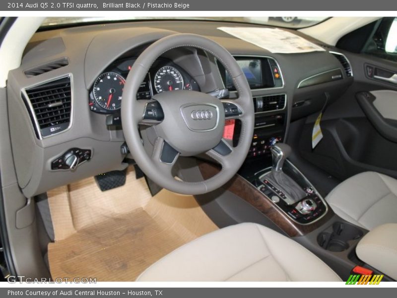 Brilliant Black / Pistachio Beige 2014 Audi Q5 2.0 TFSI quattro