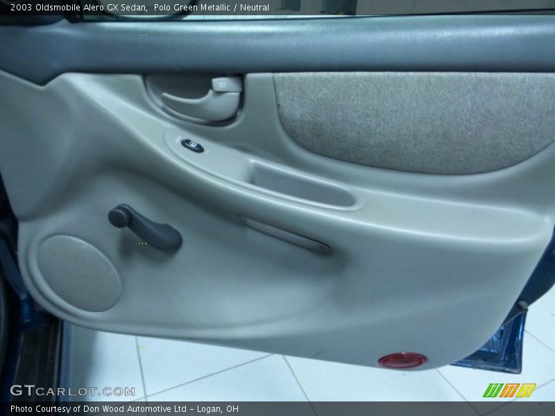 Polo Green Metallic / Neutral 2003 Oldsmobile Alero GX Sedan