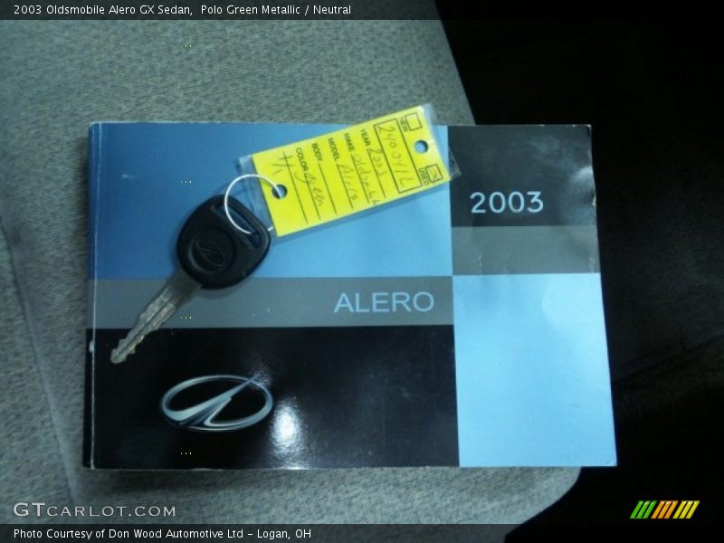 Polo Green Metallic / Neutral 2003 Oldsmobile Alero GX Sedan