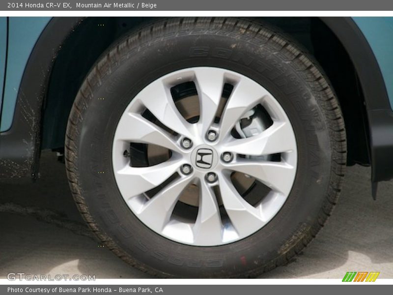 Mountain Air Metallic / Beige 2014 Honda CR-V EX