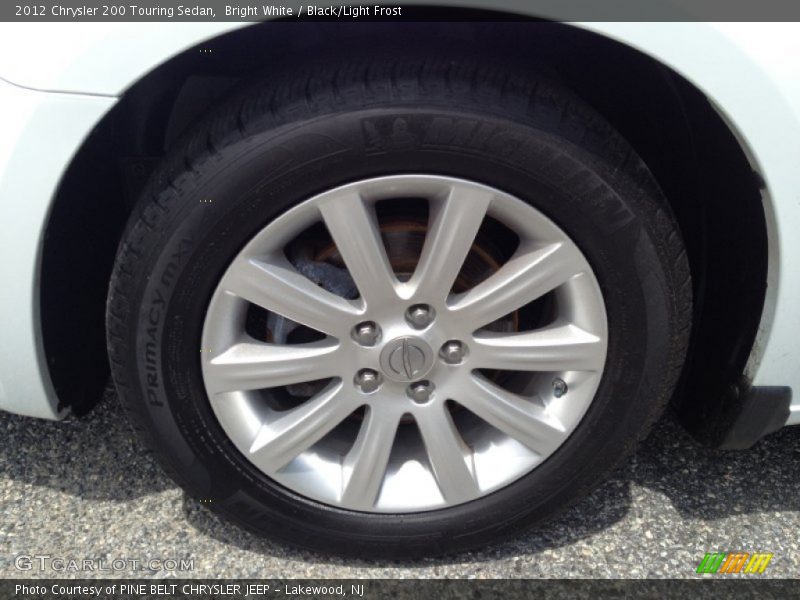 Bright White / Black/Light Frost 2012 Chrysler 200 Touring Sedan