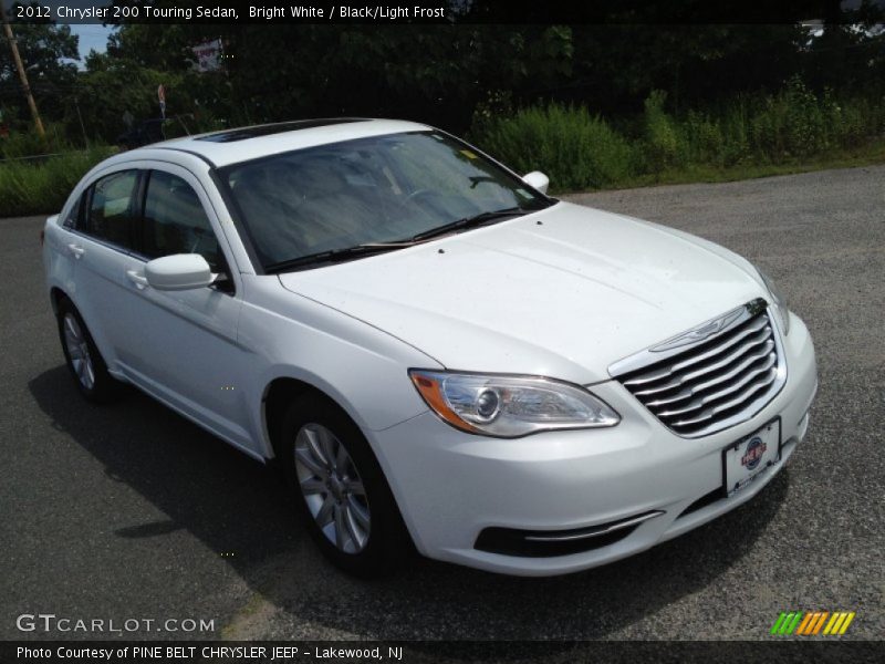 Bright White / Black/Light Frost 2012 Chrysler 200 Touring Sedan