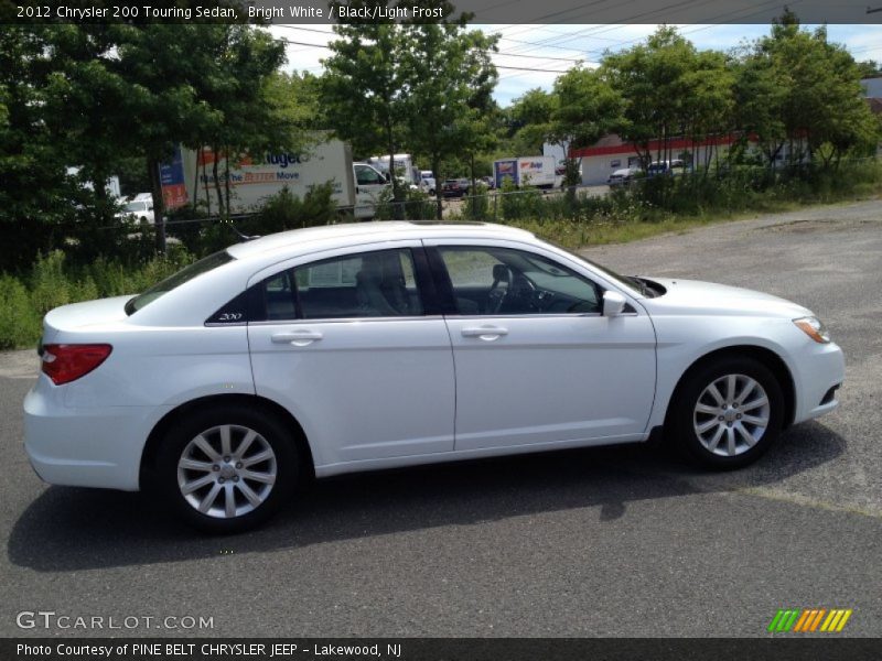 Bright White / Black/Light Frost 2012 Chrysler 200 Touring Sedan