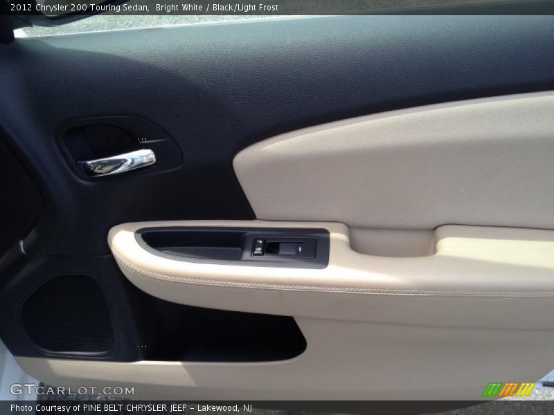 Bright White / Black/Light Frost 2012 Chrysler 200 Touring Sedan