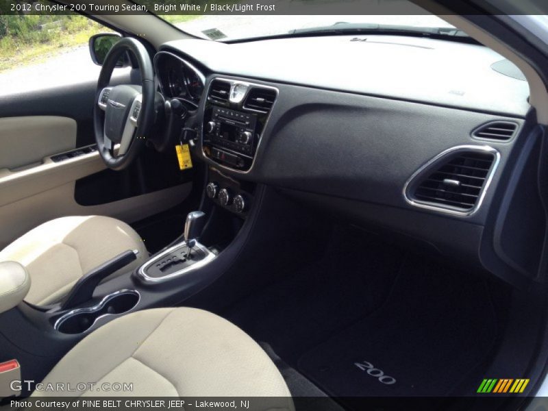 Bright White / Black/Light Frost 2012 Chrysler 200 Touring Sedan