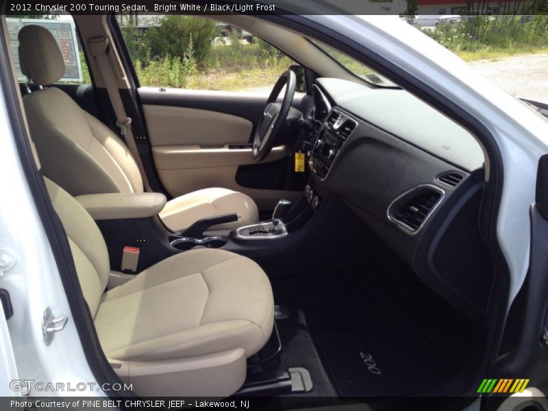 Bright White / Black/Light Frost 2012 Chrysler 200 Touring Sedan