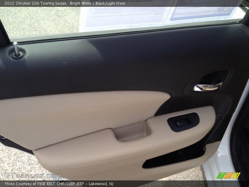 Bright White / Black/Light Frost 2012 Chrysler 200 Touring Sedan