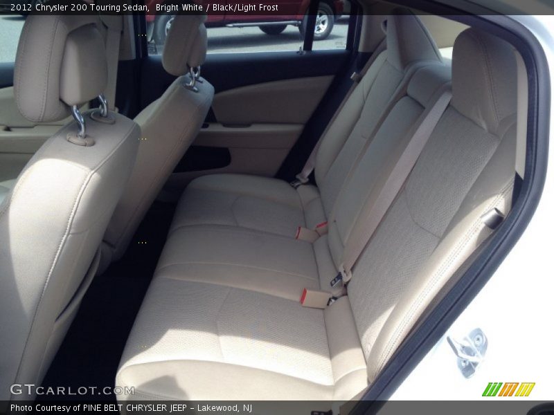 Bright White / Black/Light Frost 2012 Chrysler 200 Touring Sedan