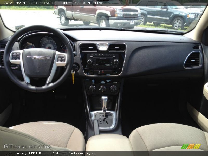 Bright White / Black/Light Frost 2012 Chrysler 200 Touring Sedan