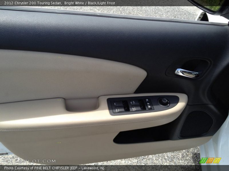 Bright White / Black/Light Frost 2012 Chrysler 200 Touring Sedan