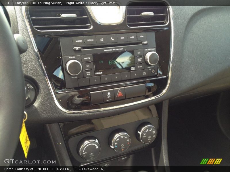 Bright White / Black/Light Frost 2012 Chrysler 200 Touring Sedan