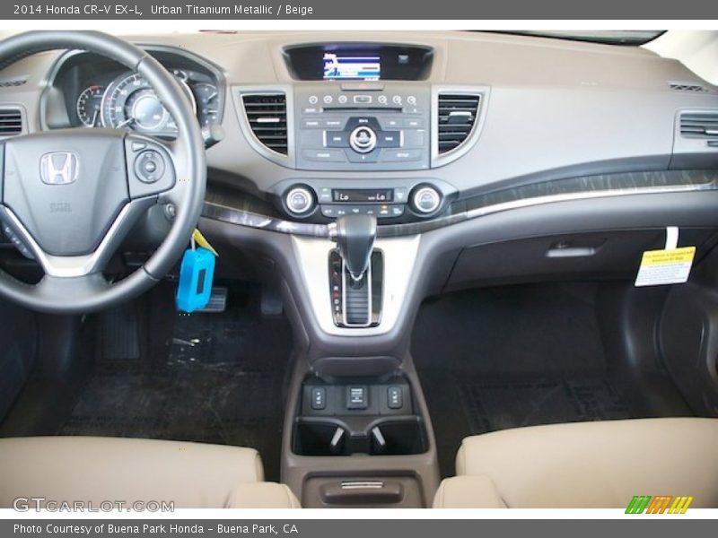 Urban Titanium Metallic / Beige 2014 Honda CR-V EX-L