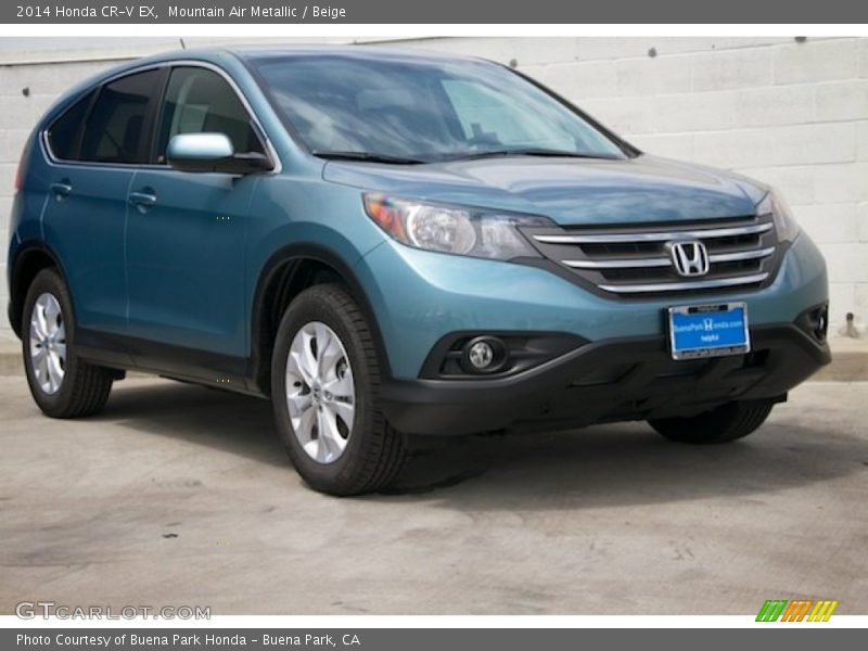 Mountain Air Metallic / Beige 2014 Honda CR-V EX