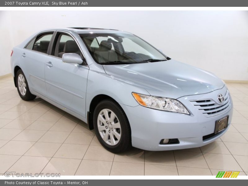 Sky Blue Pearl / Ash 2007 Toyota Camry XLE