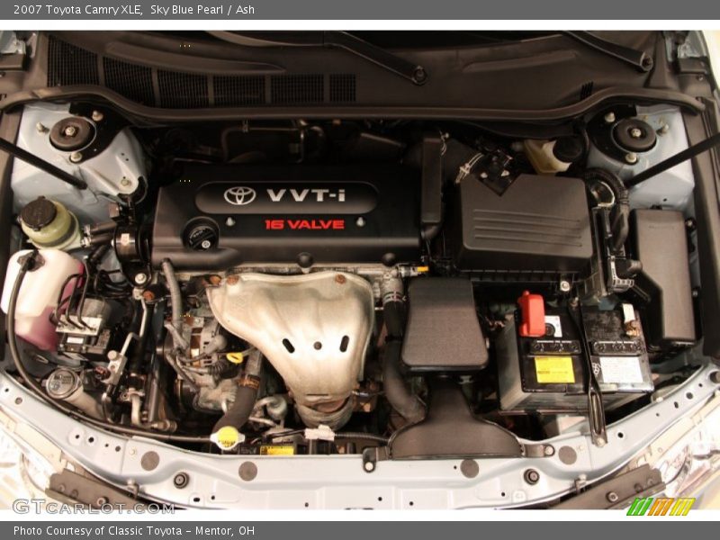 Sky Blue Pearl / Ash 2007 Toyota Camry XLE