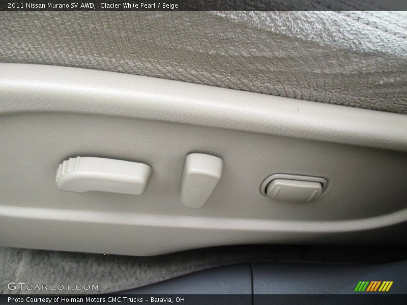 Glacier White Pearl / Beige 2011 Nissan Murano SV AWD