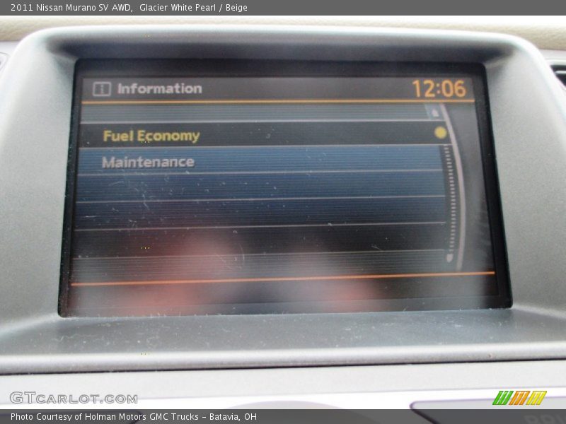 Glacier White Pearl / Beige 2011 Nissan Murano SV AWD