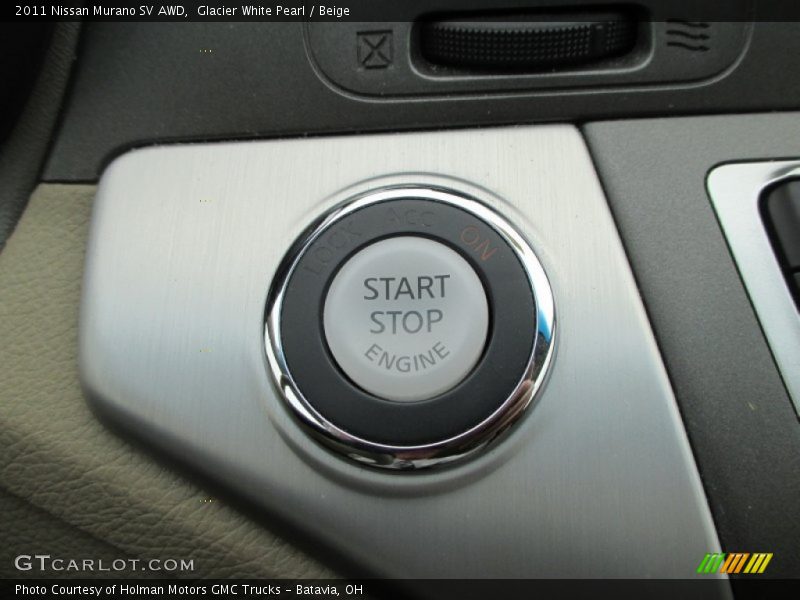 Glacier White Pearl / Beige 2011 Nissan Murano SV AWD